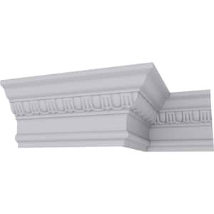 SAMPLE - 3 in. x 12 in. x 5 in. Polyurethane Hampshire Traditional Crown Moulding