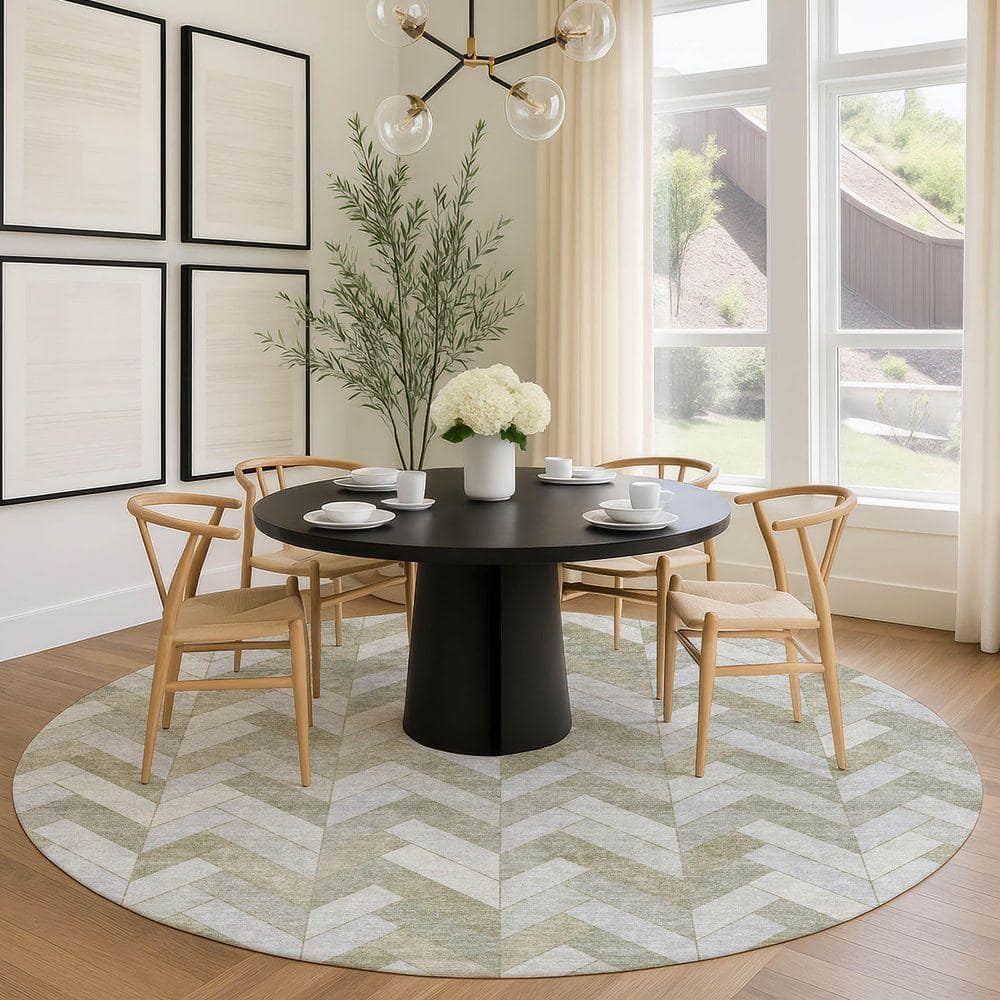 Ralph、ラコステ、ダントン Addison Rugs Chantille Machine Washable Indoor/Outdoor Abstract