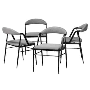 Orrin Grey and Black Dining Chair (Set of 4)