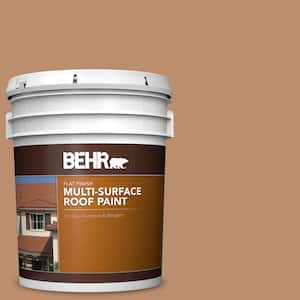 5 gal. #MS-10 Desert Shade Flat Multi-Surface Exterior Roof Paint