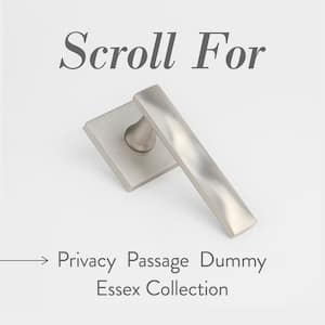 Essex Satin Nickel Bed/Bath Modern Door Handle (Privacy - Left Hand)