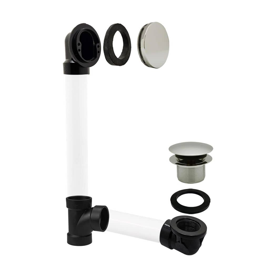Illusionary No-Hole Sch. 40 ABS Plumbers Pack with Tip-Toe Bath Drain, Polished Nickel price history on PriceWatchPro