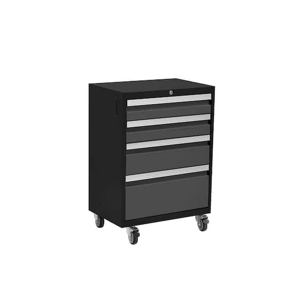 NewAge Products Steel Freestanding Garage Cabinet in Charcoal Gray (21 in. W x 33 in. H x 16 in. D)