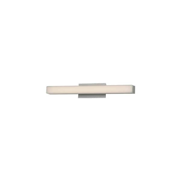 WAC Lighting Brink 18 in. Brushed Aluminum LED Vanity Light Bar and Wall Sconce, 2700K