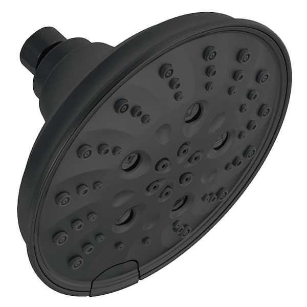 Delta Pivotal 5 Spray Patterns 175 Gpm 6 In Wall Mount Fixed Shower Head With H2okinetic In 9789