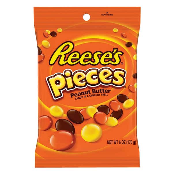REESE'S PIECES 6 oz. Peanut Butter Peg Bag Candy