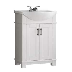 Twin Star Home 25 in. W x 25 in. D Corner Bathroom Vanity in Antique Gray  with White Top and White Basin 25BV35043-PG22 - The Home Depot