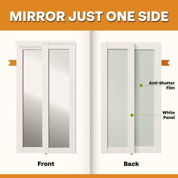 ReliaBilt Twilight 60-in x 80-in White Frosted Glass Prefinished Glass Sliding Door (Hardware Included) ReliaBilt Twilight 60-in x 80-in White Frosted Glass Prefinished Glass Sliding Door (Hardware Included)