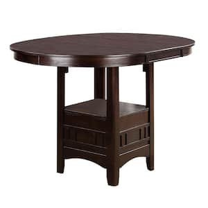 Brown Wooden Counter Height Table