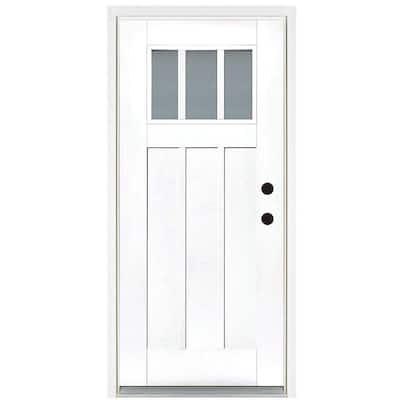 Steves & Sons Legacy Collection Customizable Fiberglass Prehung Front Door  552936 - The Home Depot