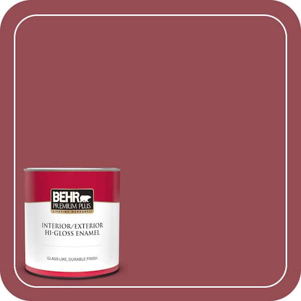 BEHR PREMIUM PLUS 1 qt. #PPU1-11 Crantini Hi-Gloss Enamel Interior/Exterior Paint & Primer