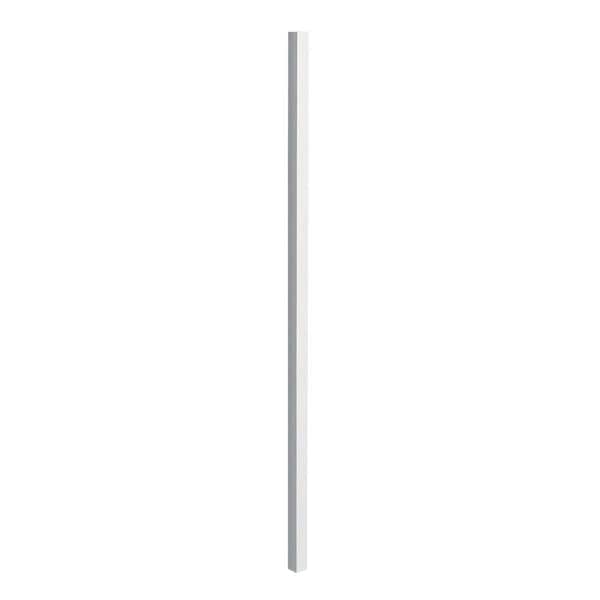 Unbranded 2 in. x 2 in. x 53 in. Navajo White Steel Fence Post