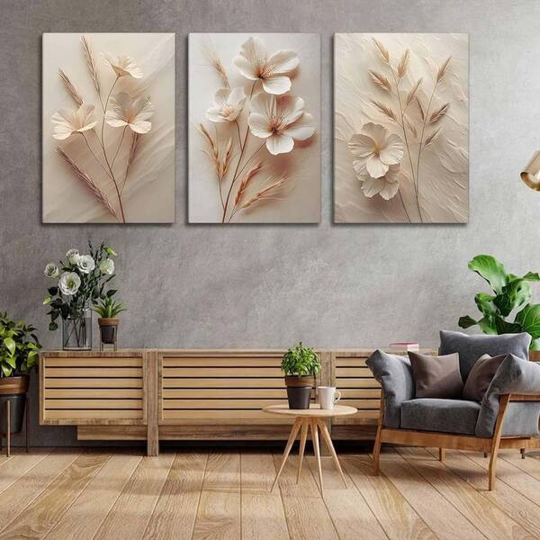 Boho Retro Minimalist Flower Botanical Abstract Line Drawing Poster Prints For Home