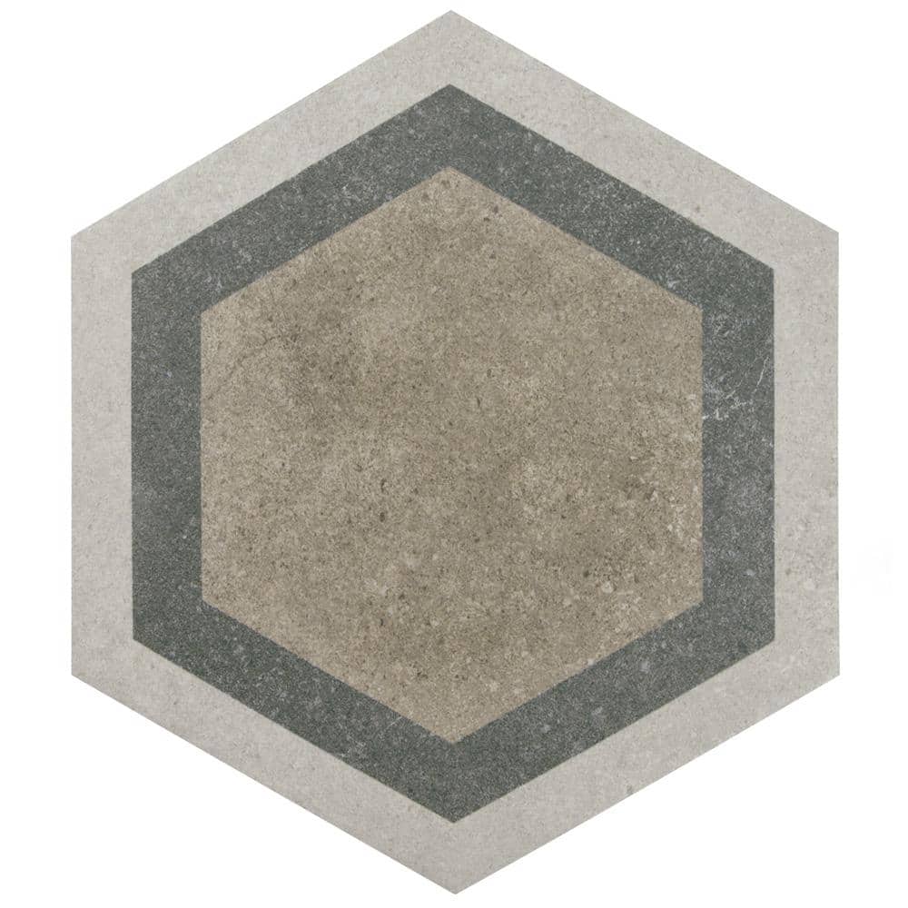 Have a question about Merola Tile Traffic Hex Combi Grey 85/8 in. x 9