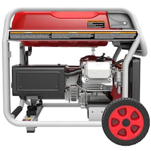 7000-Watt Recoil Start Gasoline Powered Portable Generator with 389cc OHV Engine and CO Sensor Shutdown