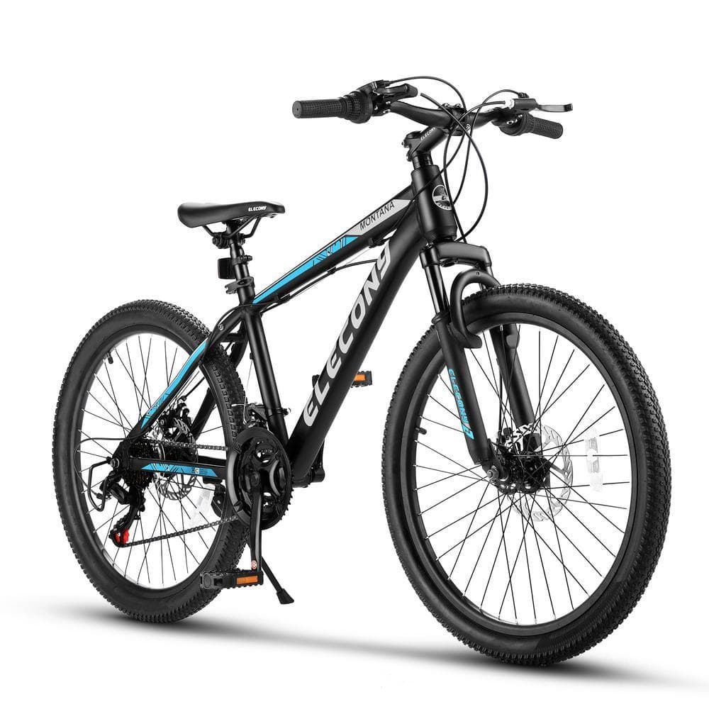 26 in. Steel Mountain Bike with 21-Speed in Black jinxBike24 - The