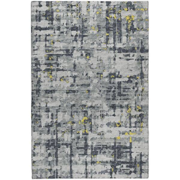 Dream Shag Premium Machine Washable Abstract ADS76 Gilded 8 ft. x 10 ft. Area Rug