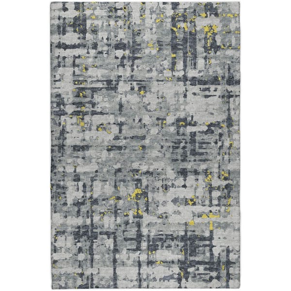 Dream Shag Premium Machine Washable Abstract ADS76 Gilded 9 ft. x 12 ft. Area Rug