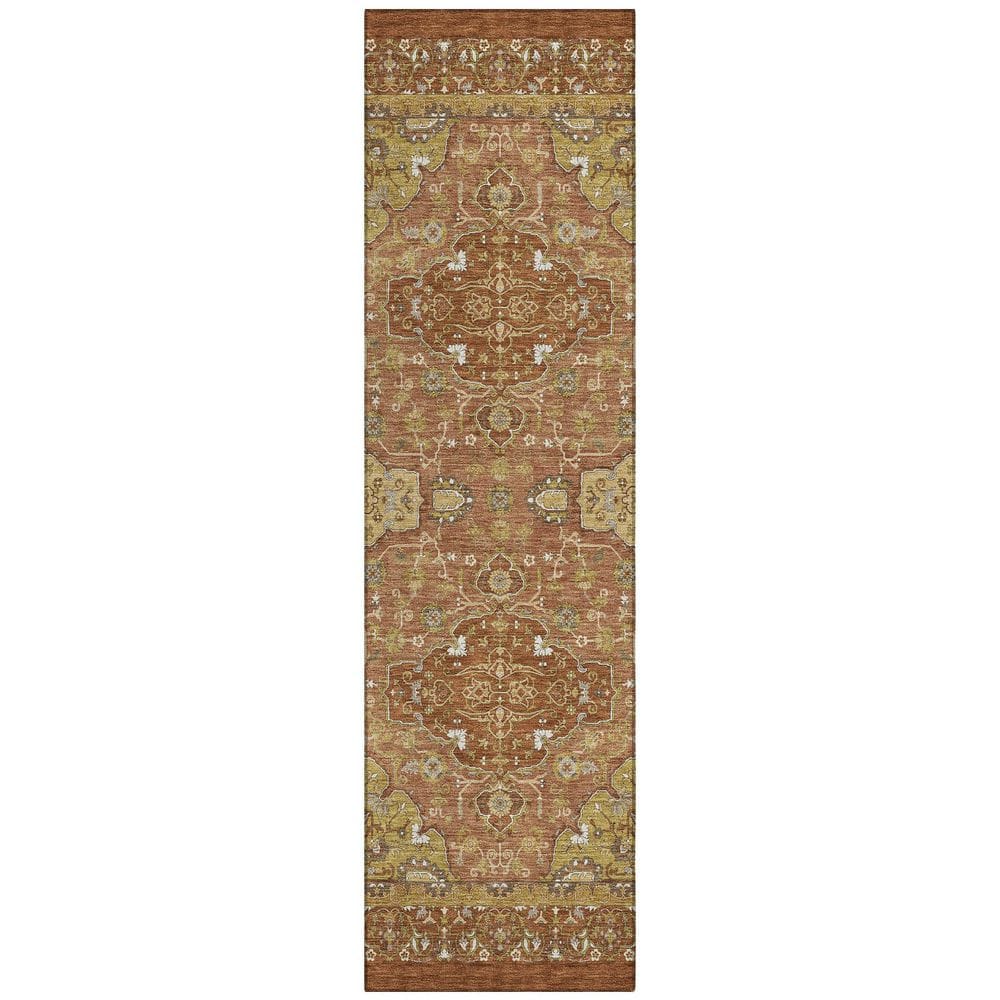 Chantille Machine Washable Indoor/Outdoor Abstract ACN2854 Paprika 2 ft. x 7 ft. Runner Rug price history on PriceWatchPro