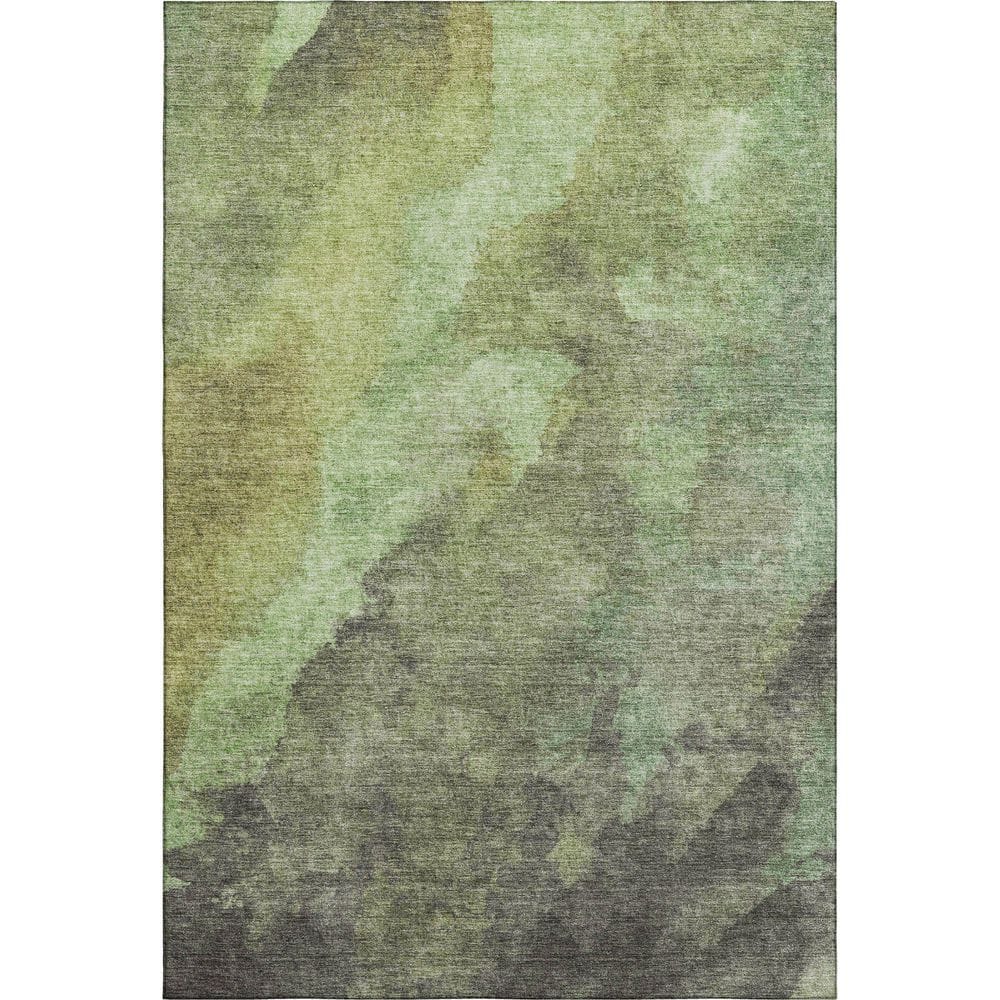 Mayfield Premium Machine Washable Abstract AMF1983 Green 5 ft. x 7 ft. 6 in. Area Rug price history on PriceWatchPro