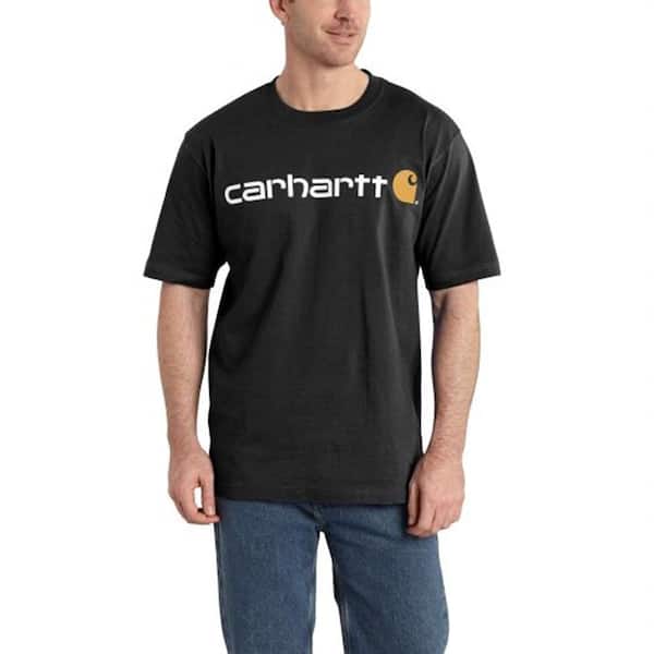 Carhartt Men's Regular Medium Black Cotton Short-Sleeve T