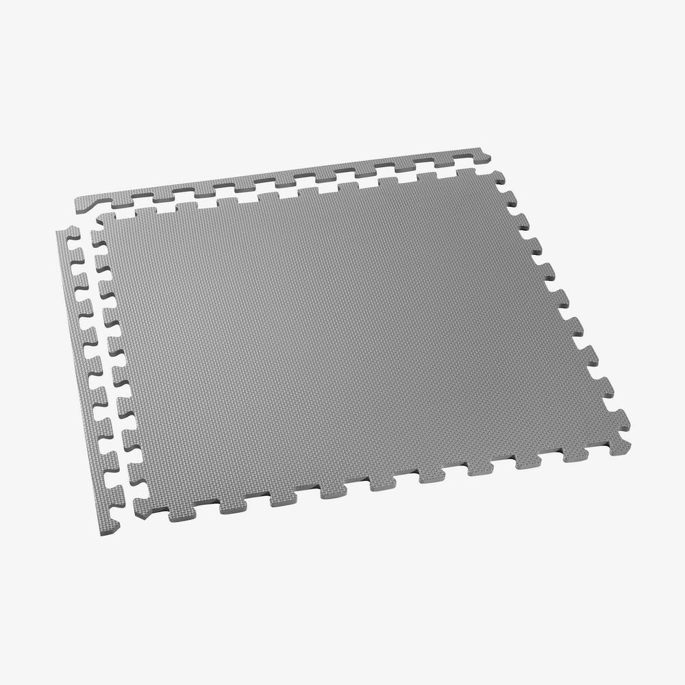 Light Gray 24" Square Multipurpose Foam Floor Tiles