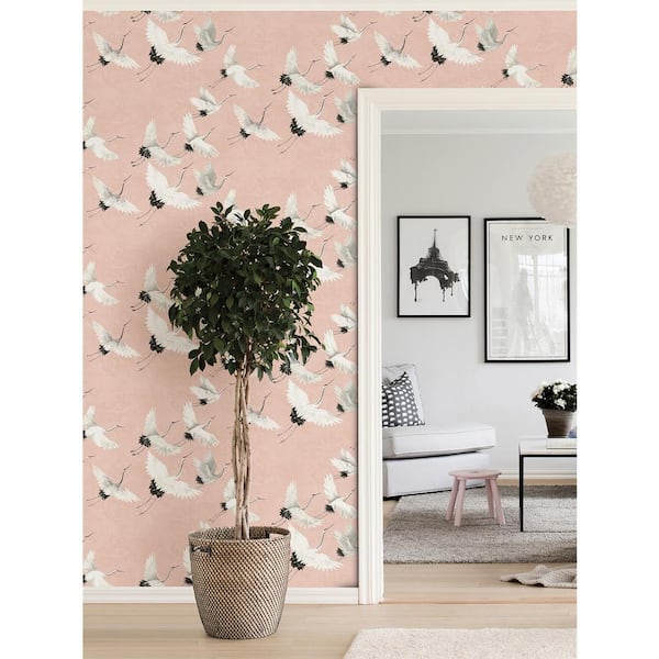 Pink Halcyon Peel and Stick Wallpaper