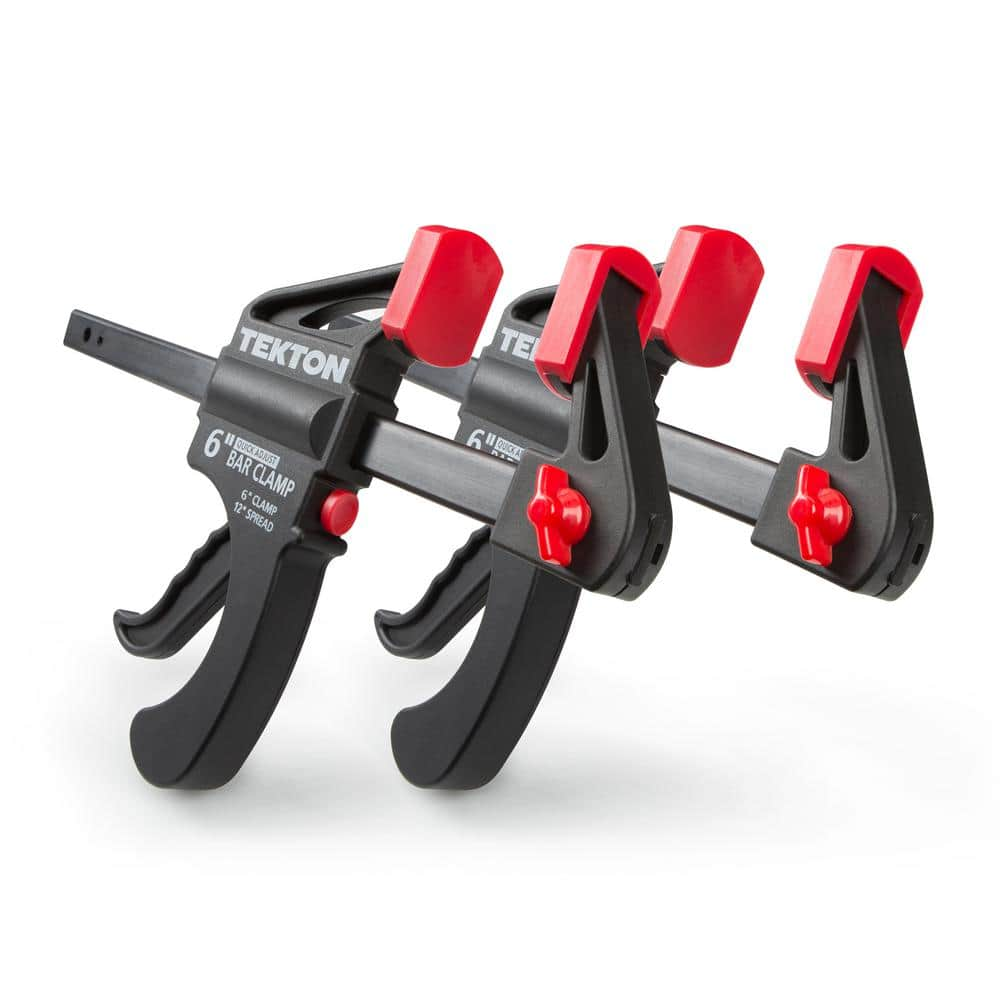 TEKTON 6 in. Ratchet Bar Clamp/12 in. Spreader Set (2-Piece)