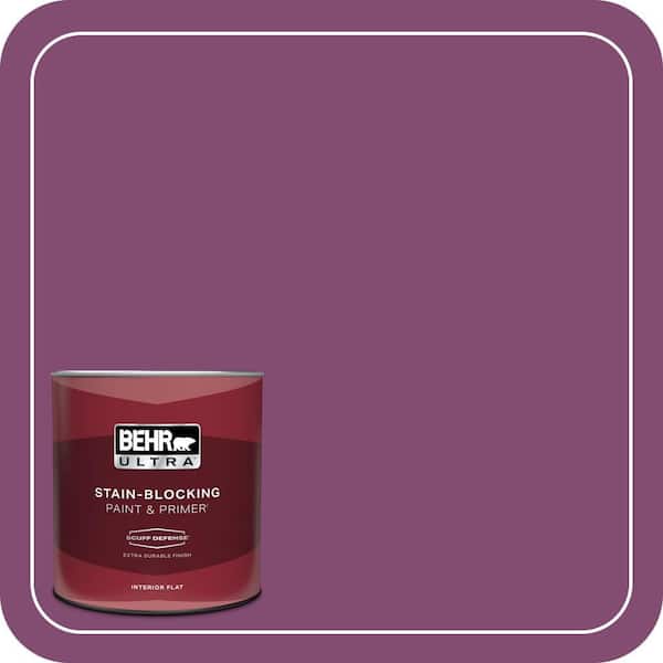 BEHR ULTRA 1 qt. #680B-7 Sugar Plum Extra Durable Flat Interior Paint & Primer