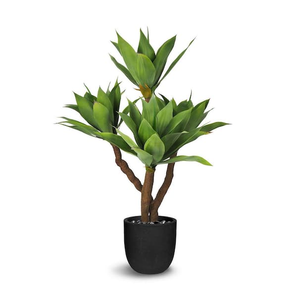 Unbranded Botanical 3.9 ft. Green Artificial Agave Plant In Pot