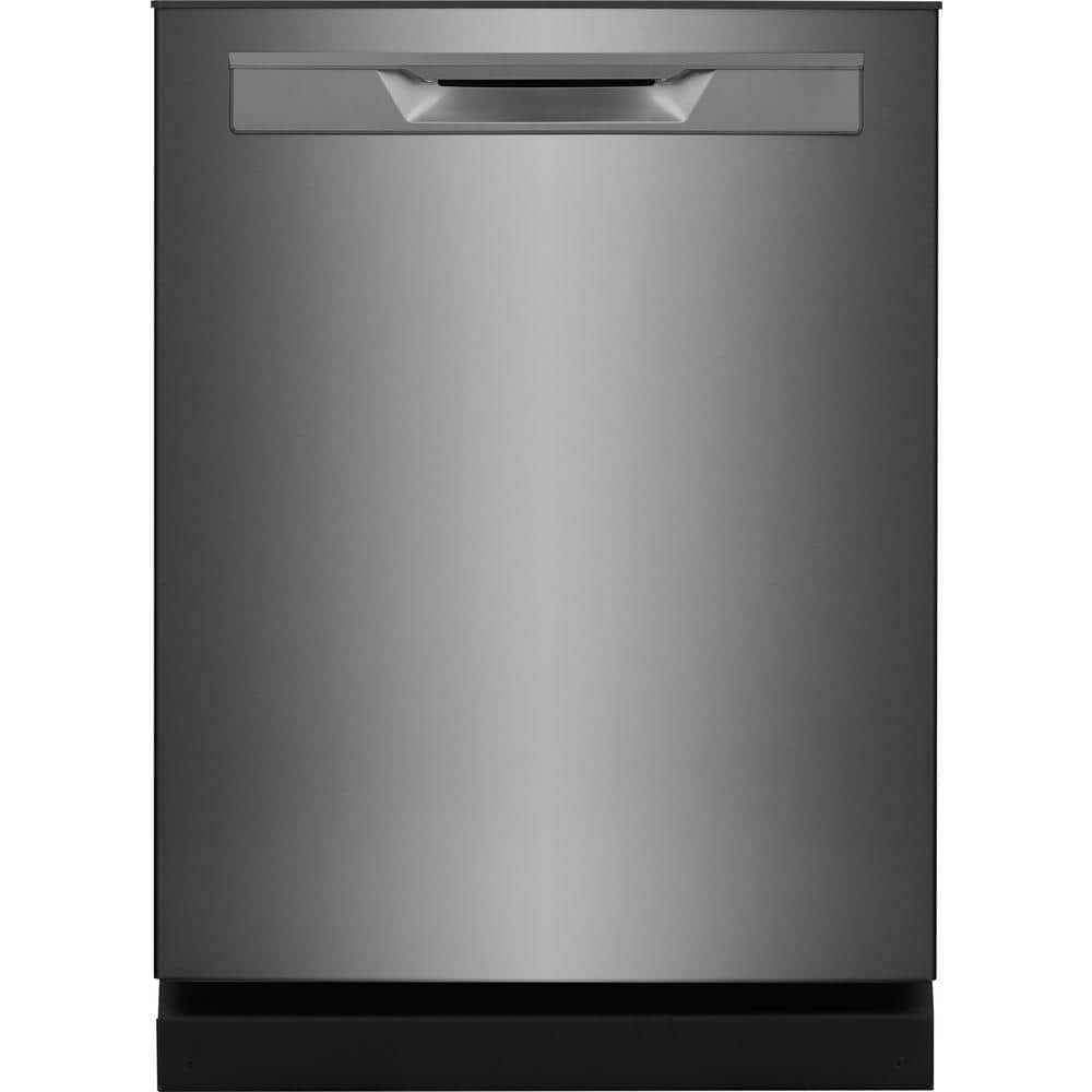 FRIGIDAIRE GALLERY 24 in. in Black Stainless Steel Built-In Tall Tub Dishwasher, Smudge-Proof Black Stainless Steel