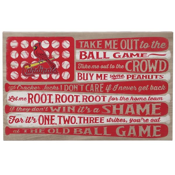 St. Louis Cardinals Canvas Flag Wall Art