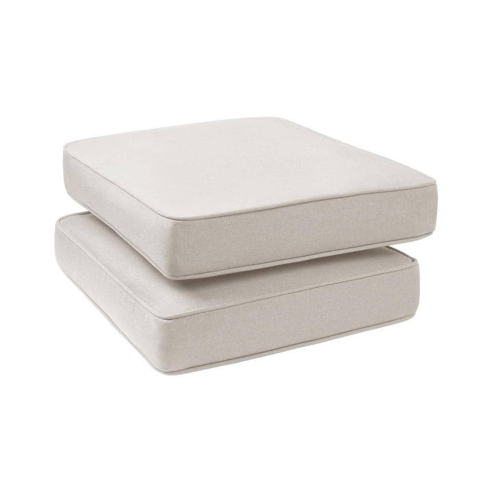 HAVEN WAY 23 in. x 19 in. 1Piece Universal Outdoor Ottoman Cushion in
