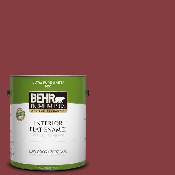 BEHR Premium Plus Home Decorators Collection 1-gal. #HDC-WR14-11 Cranberry Tart Flat Enamel Interior Paint-DISCONTINUED