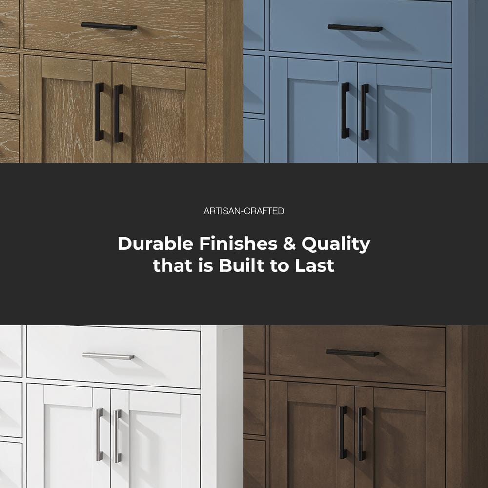 Bailey 60" Pure White Double Sink Freestanding Bathroom Vanity