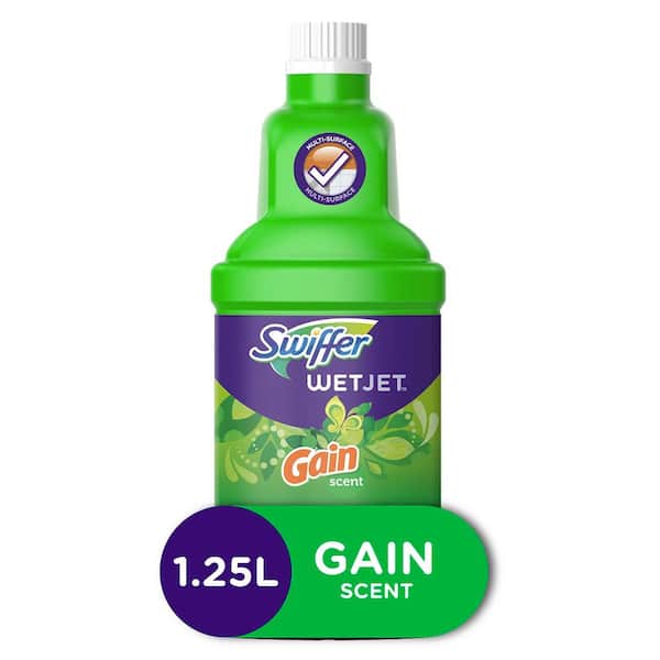 Swiffer WetJet 42 oz. Multi-Purpose Floor Cleaner Refill with Gain Scent (2  Count, Multi-Pack of 2) 078557164782 - The Home Depot
