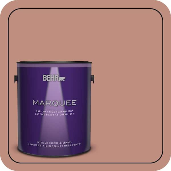 BEHR MARQUEE 1 gal. #200F-4 Foxen Eggshell Enamel Interior Paint & Primer