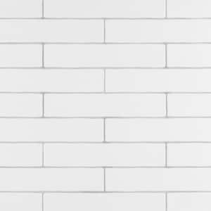 Chester Matte Bianco 2 in. x 10 in. Ceramic Wall Tile (13.44 sq. ft./Case)