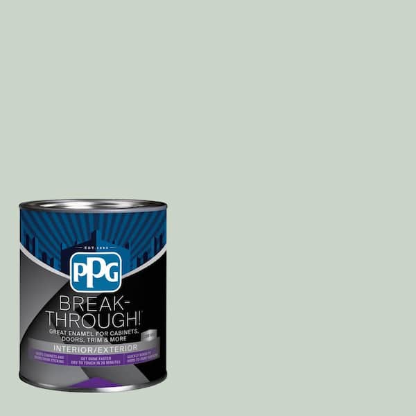 Break-Through! 1 qt. PPG1129-2 Falling Star Satin Door, Trim & Cabinet Paint