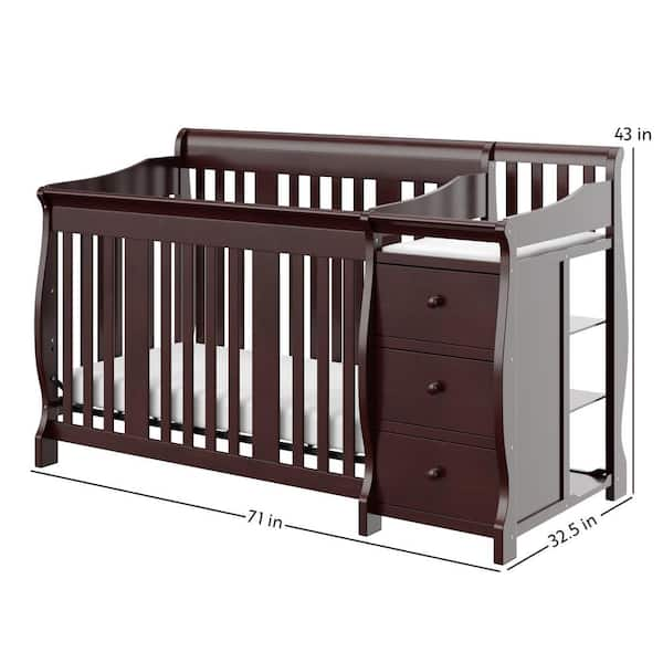 Baby cribs with changer best sale