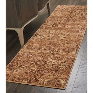 Somerset Latte 2 ft. x 6 ft. All-over design Contemporary Runner Area Rug