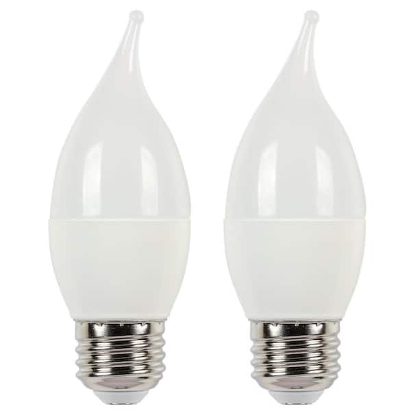 60W Equivalent Soft White C13 LED Light Bulb (2 Pack)