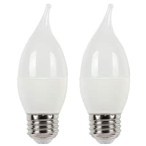 60W Equivalent Soft White C13 LED Light Bulb (2 Pack)