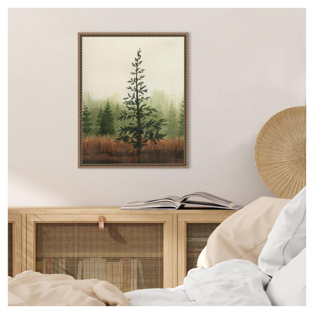 Grace Popp Young Evergreen II Bronze Framed Canvas Print