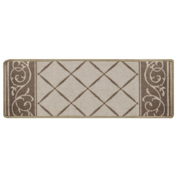 Multy Home Horchow Tan 9 in. x 26 in. Stair Tread Cover (Set of 1)