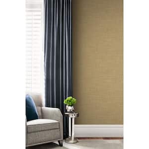 Modern Fabric Texture Gold Paper Non-Pasted Strippable Wallpaper Roll (Cover 60.75 sq. ft.)