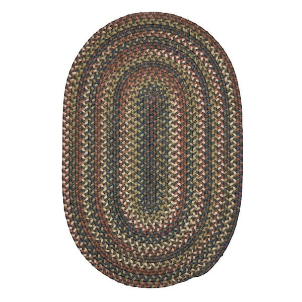 Cedar Cove Gray 4 ft. x 6 ft. Cabin Oval Area Rug