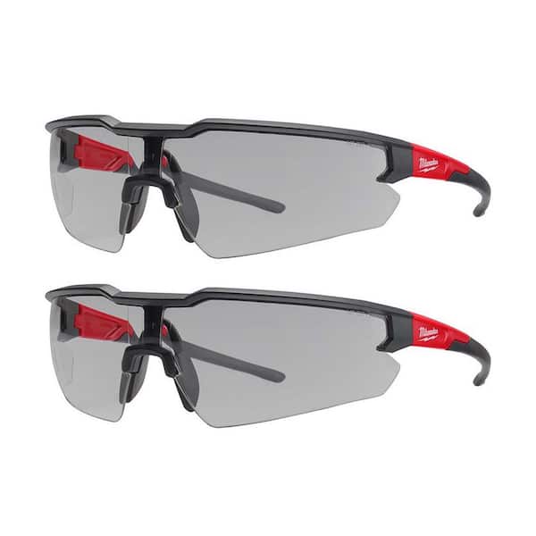 Milwaukee Safety Glasses with Gray Anti-Scratch Lenses (2-Pack) 48