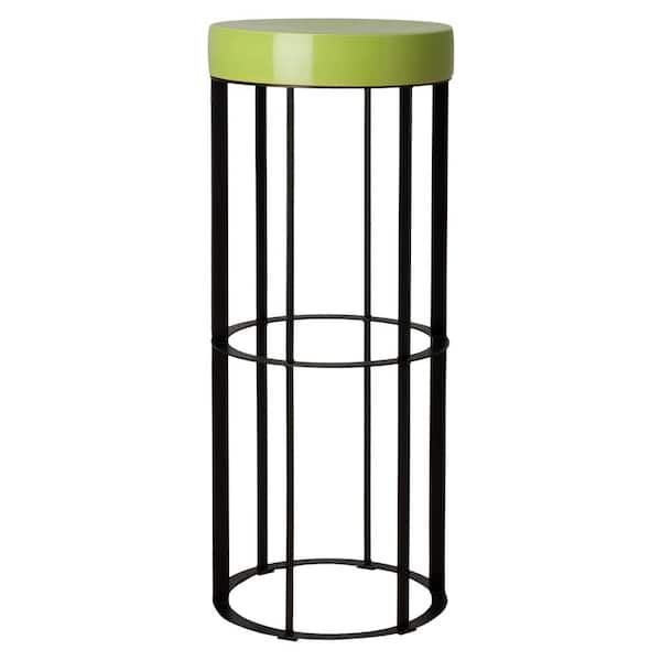Emissary Milo 41.5 in. H Black Round Wrought Iron Accent Table
