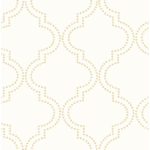 Tetra Cream Quatrefoil Cream Wallpaper Sample